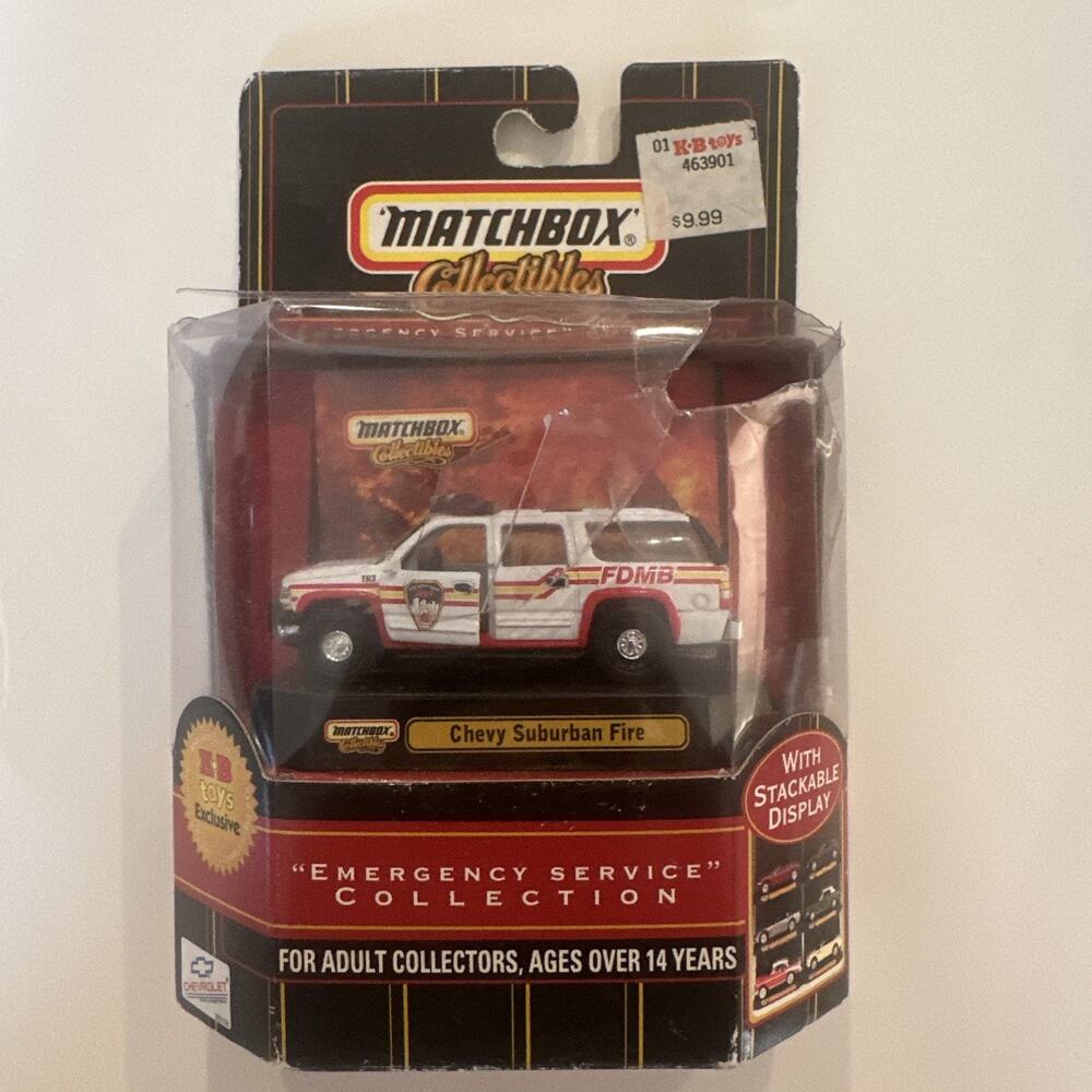 Matchbox - Chevy Suburban Fire - Emergency Srvs Collection - KB Toys Exclusive